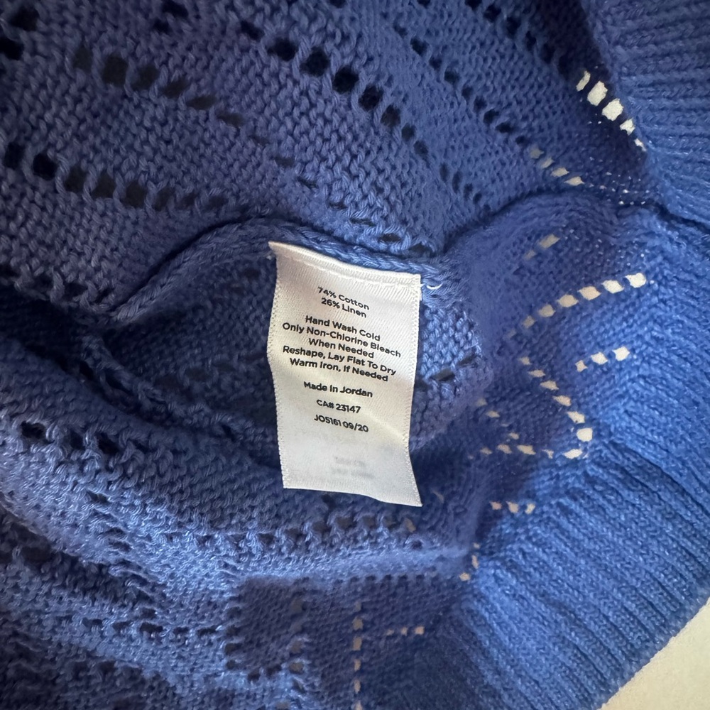 Talbots Periwinkle Crew Neck Sweater - Picture 5 of 7